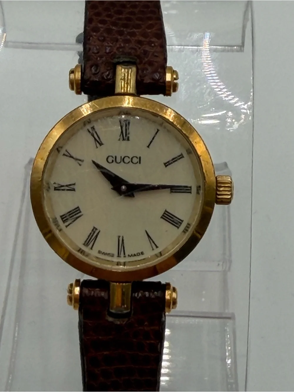 Vintage Gucci 2000L Sherry Web Stripe Watch